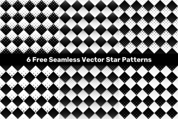 6 Free Seamless Vector Star Patterns