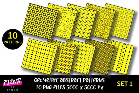 Geometric Patterns Digital Paper Set 1: A Versatile Resource for Creative Projects