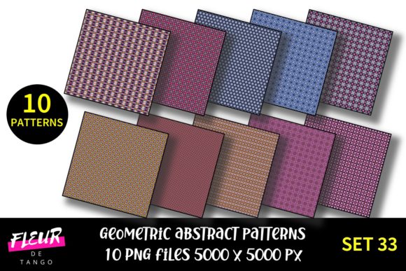 Geometric Patterns Digital Paper Set 33 Guide