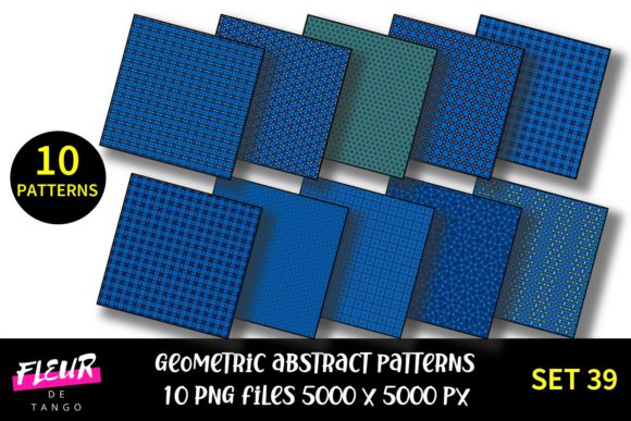 Geometric Patterns Digital Paper Set 39