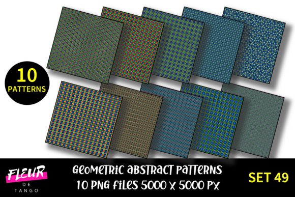 Geometric Patterns Digital Paper Set 49: A Strategic Resource for Creative and Commercial Projects