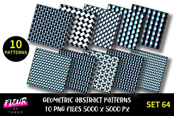 Geometric Patterns Digital Paper Set 64