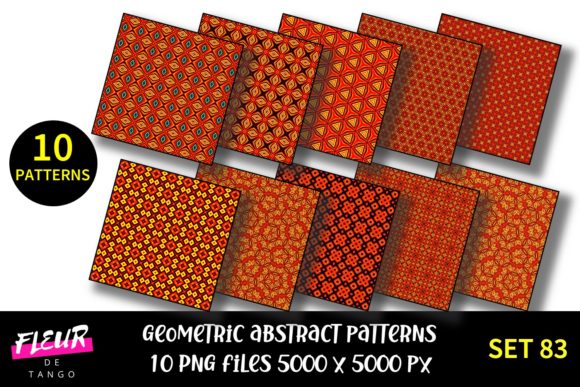 Geometric Patterns Digital Paper Set 83: A Creative Powerhouse for Every Project