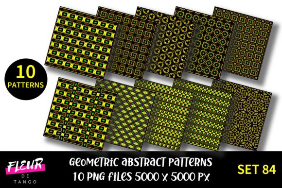 Geometric Patterns Digital Paper Set 84