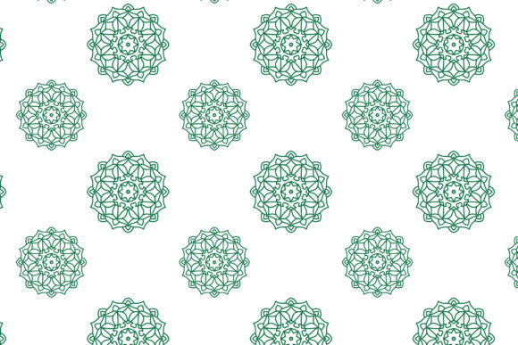 Mandala Circle Green Patterns and Vector Design: Timeless Geometry for Contemporary Branding, Illustration, and Digital Art