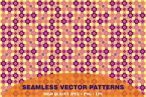 Seamless Floral Vector Patterns 025