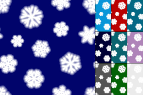 Seamless Patterns of Blurry Snowflakes: A Creative Tool for Designers and Marketers