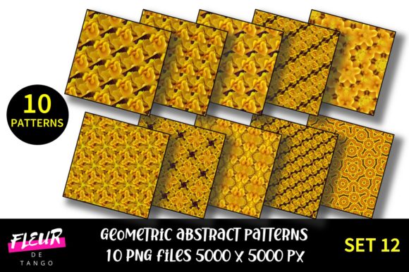 The Versatile Appeal of Geometric Patterns Digital Paper Set 12 in Modern Creative Projects