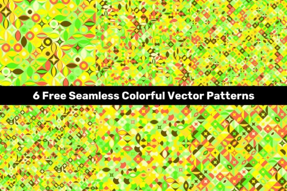 Unlock Creative Potential with 6 Free Seamless Curved Shape Patterns